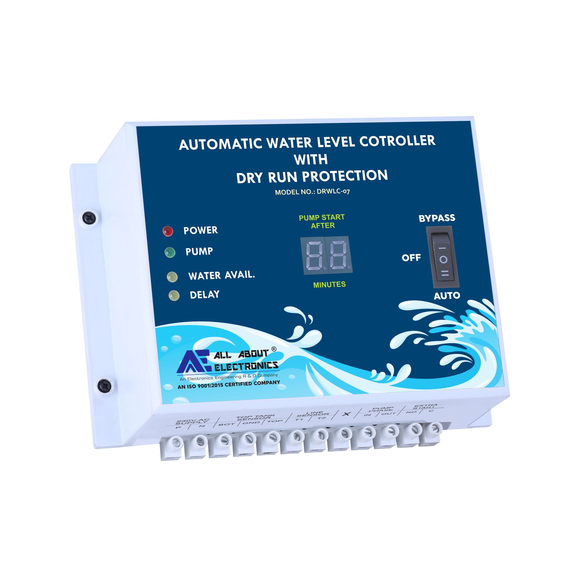 Automatic Water Level Controller with Dryrun Protection